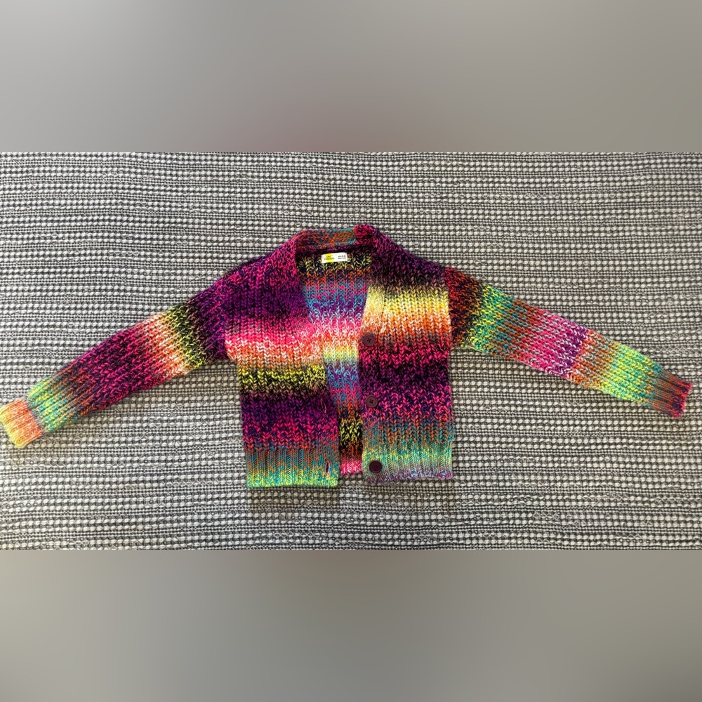 Colorful Knit Kids Cardigan
